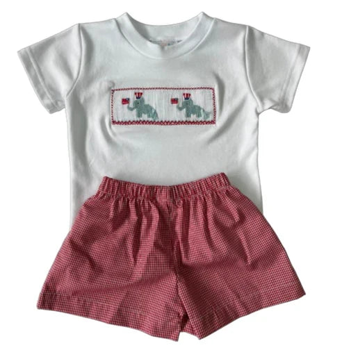 Patriotic Smocked Short Set