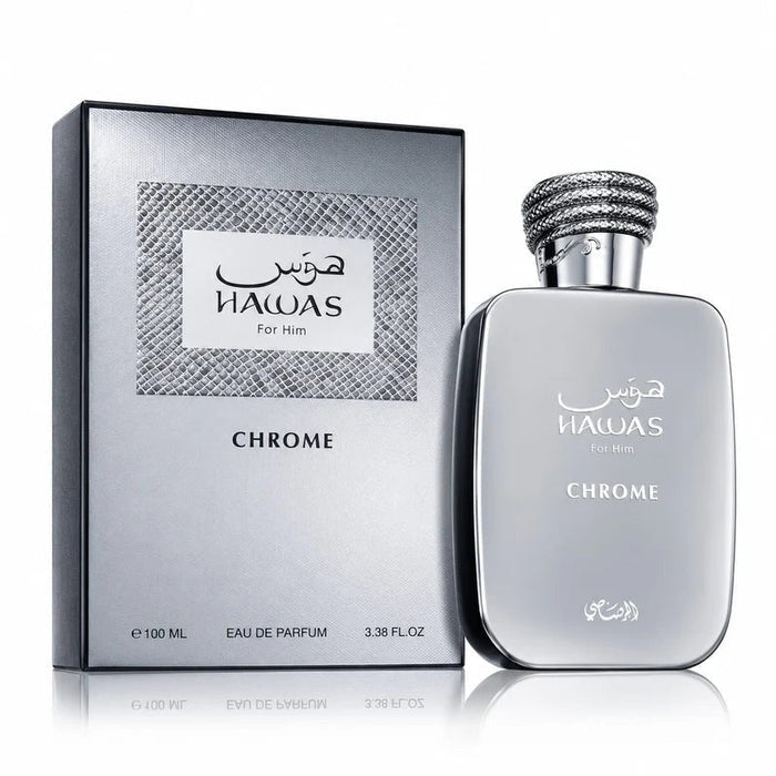 Perfume Rasasi Hawas for Him Chrome Eau de Parfum 100ml Unisex - Perfumes Bogotá