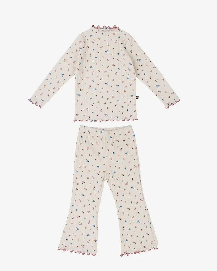 Petite Hailey Bella Flower Set in Cream