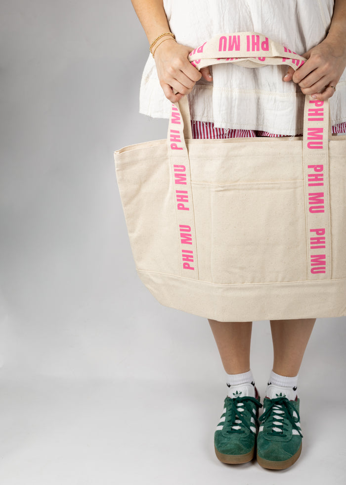 Phi Mu Spring Tote Bag