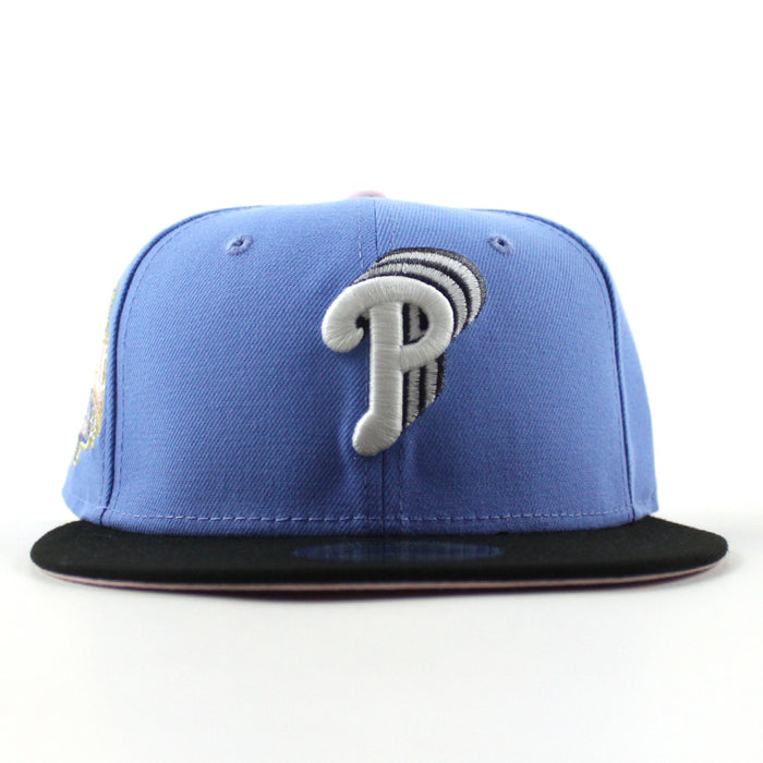 Philadelphia Phillies 1996 All Star Game 59Fifty New Era Fitted Hat (Blue Steel Black Pink Under Brim)