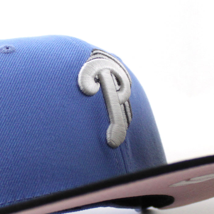 Philadelphia Phillies 1996 All Star Game 59Fifty New Era Fitted Hat (Blue Steel Black Pink Under Brim)