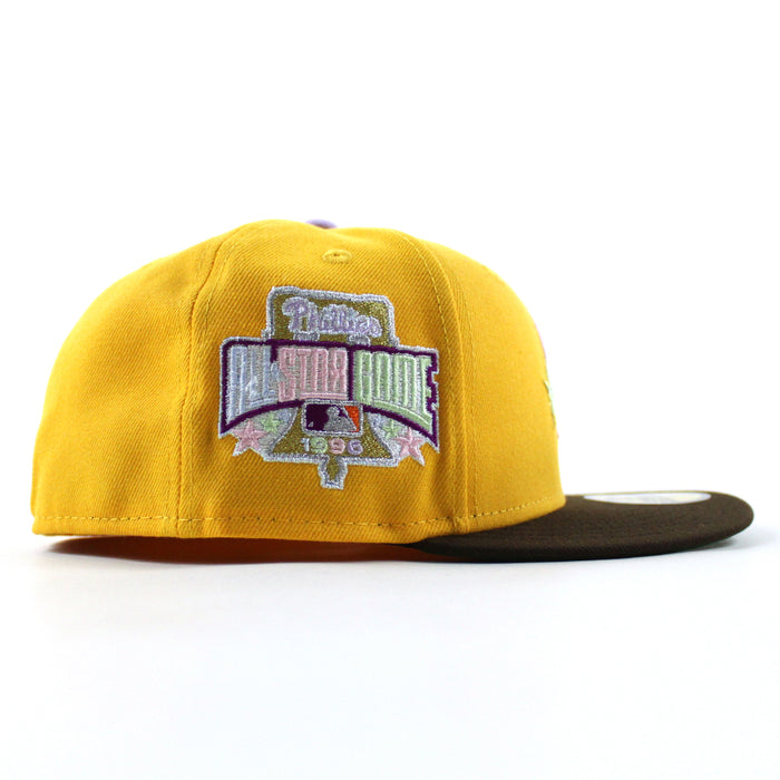 Philadelphia Phillies 1996 All Star Game 59Fifty New Era Fitted Hat (Gold Walnut Green Under Brim)