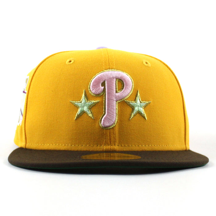 Philadelphia Phillies 1996 All Star Game 59Fifty New Era Fitted Hat (Gold Walnut Green Under Brim)