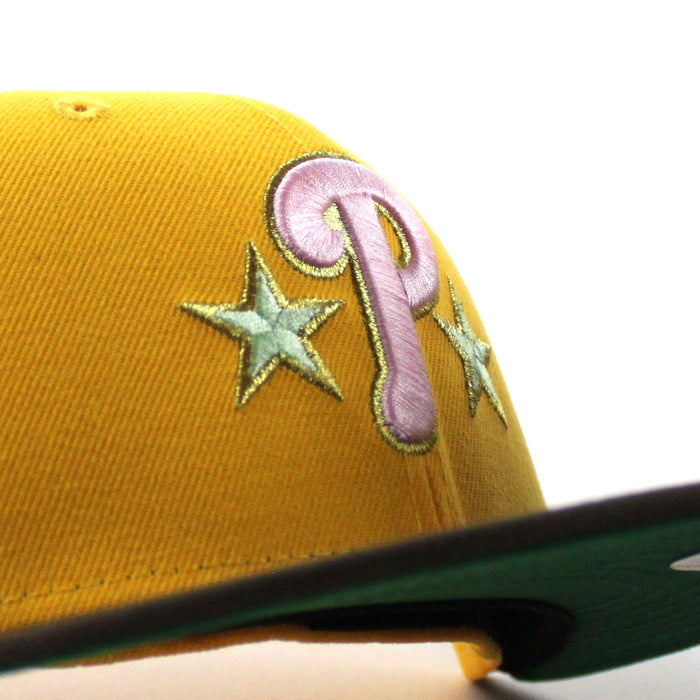 Philadelphia Phillies 1996 All Star Game 59Fifty New Era Fitted Hat (Gold Walnut Green Under Brim)