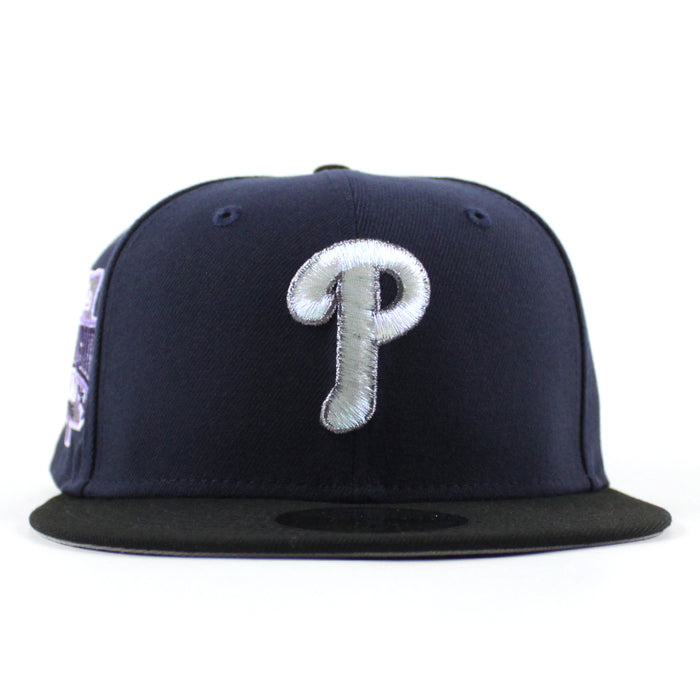 Philadelphia Phillies 1996 All Star Game 59Fifty New Era Fitted Hat (Night Shift Navy Black and Gray Under Brim)