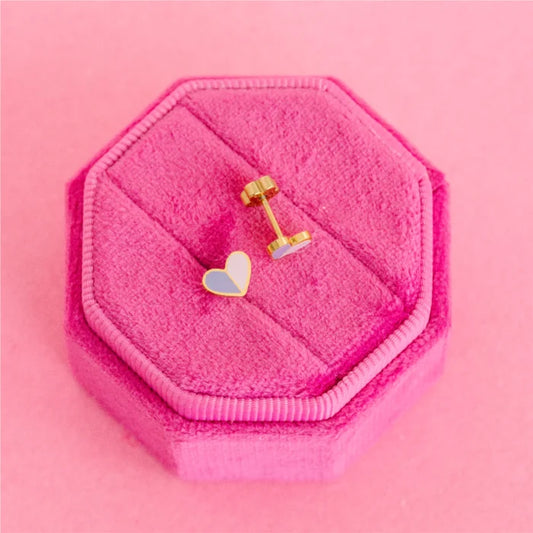 Pierced Co Earrings in Heart Duo