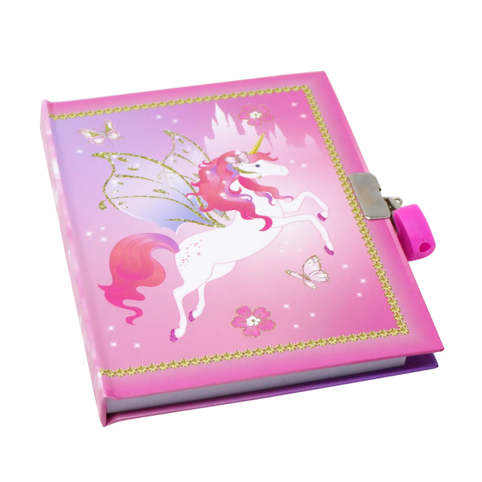 Pink Poppy Unicorn Princess Scented Lockable Diary