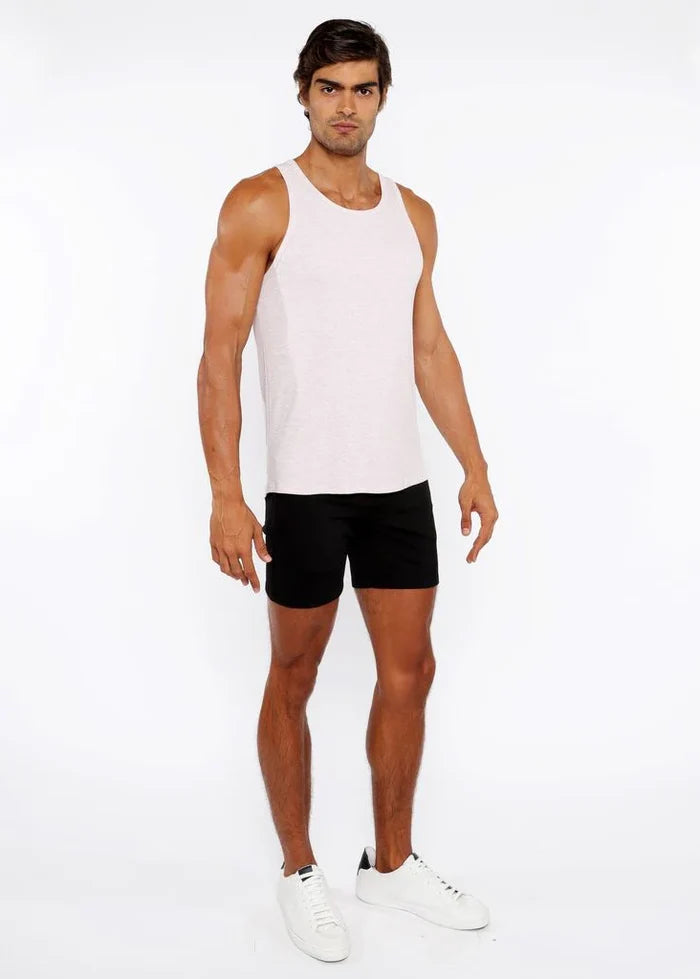Pink Powder Rib Stretch Modal Tank Sta-16004-02