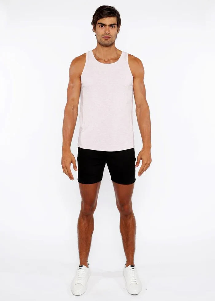 Pink Powder Rib Stretch Modal Tank Sta-16004-02