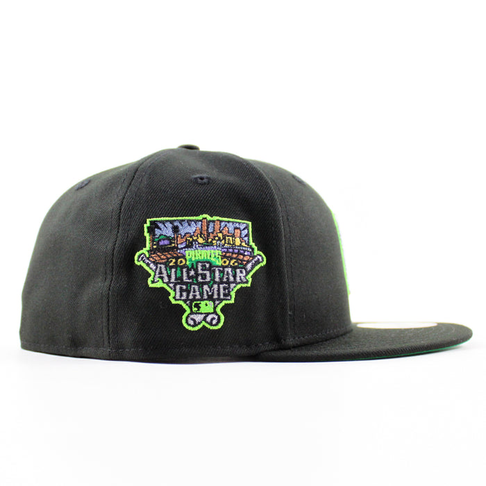 Pittsburgh Pirates 2006 All Star Game 59Fifty New Era Fitted Hats (Black Green Under Brim)