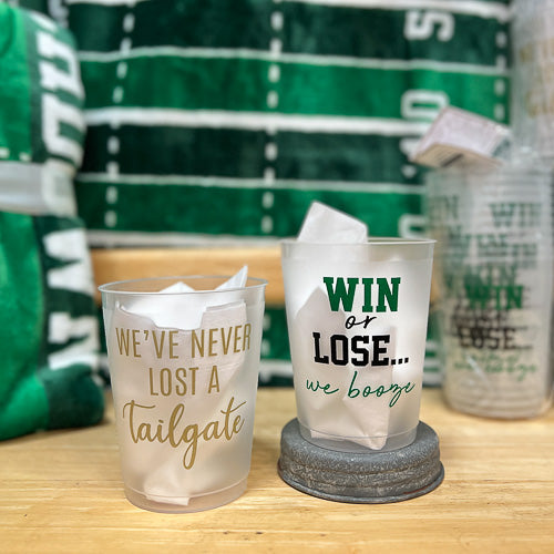 Plastic Football Tumblers