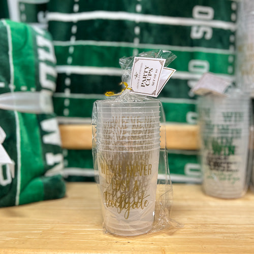 Plastic Football Tumblers