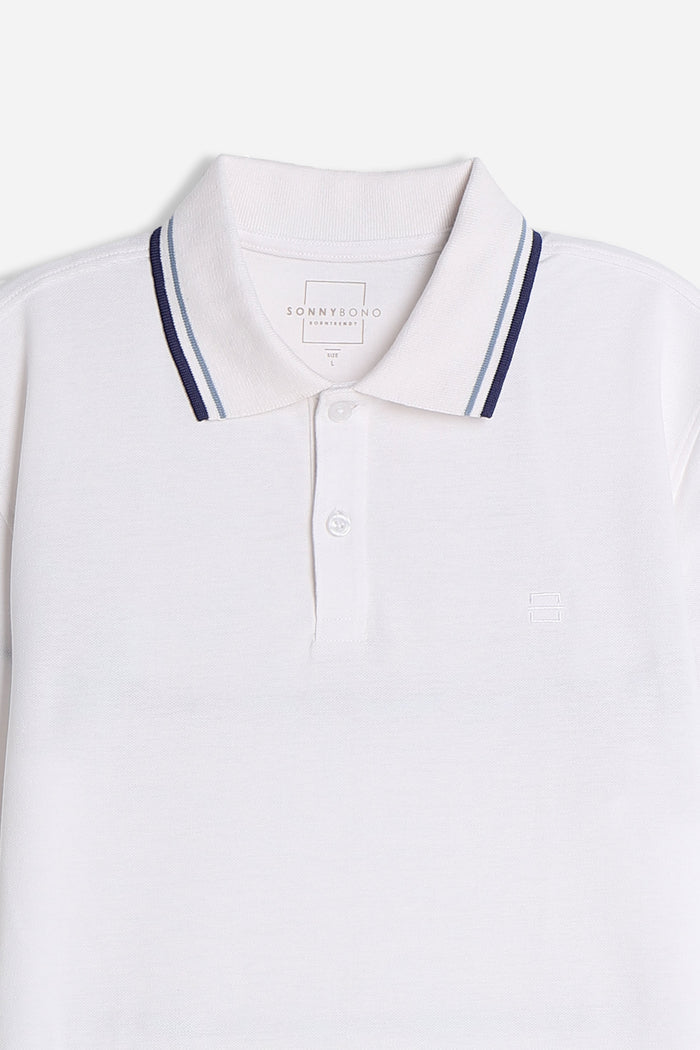 POLO IN PIQUET BASIC BIANCO