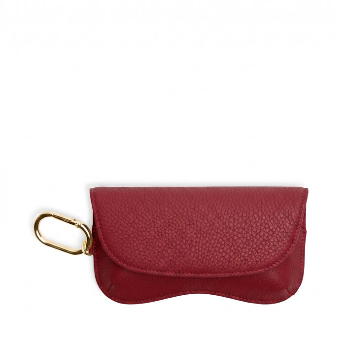 Portable Sunglass Case Garnet Red