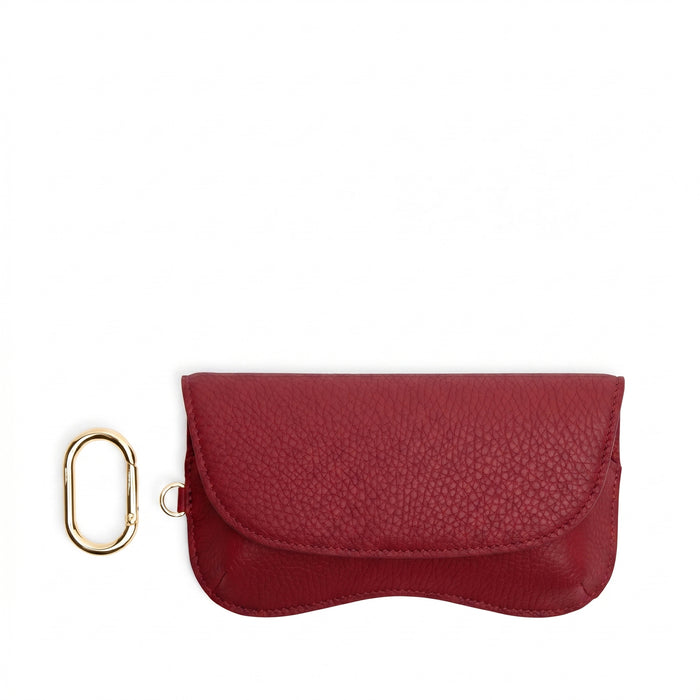 Portable Sunglass Case Garnet Red