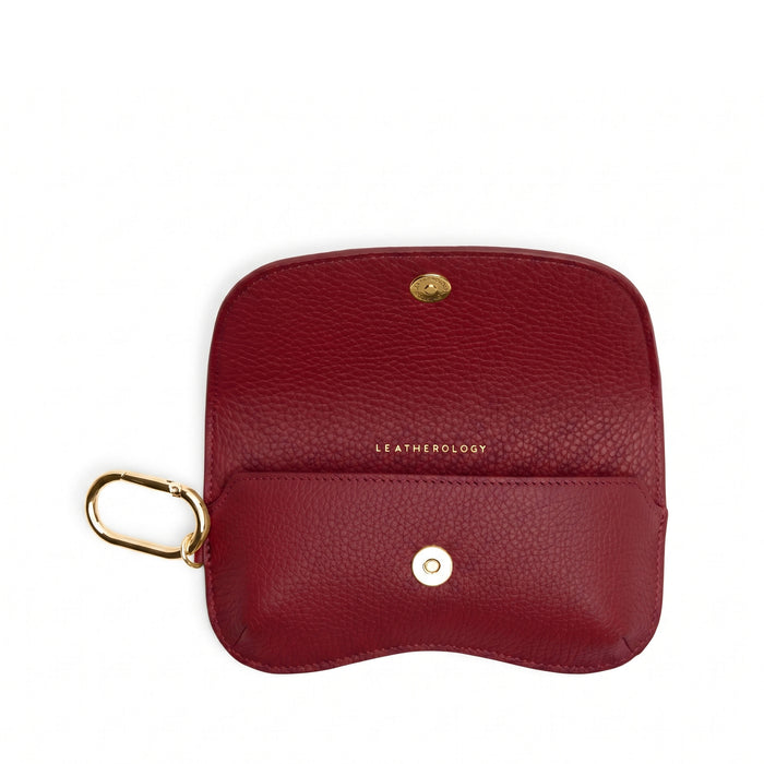 Portable Sunglass Case Garnet Red