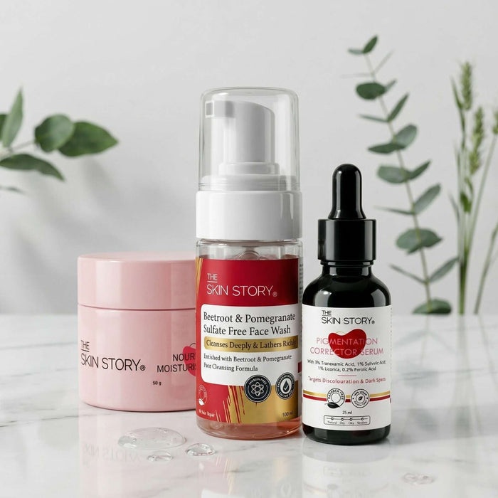 Post Pregnancy 3 steps - Facewash+Serum+Moisturising Cream - The Skin Story -