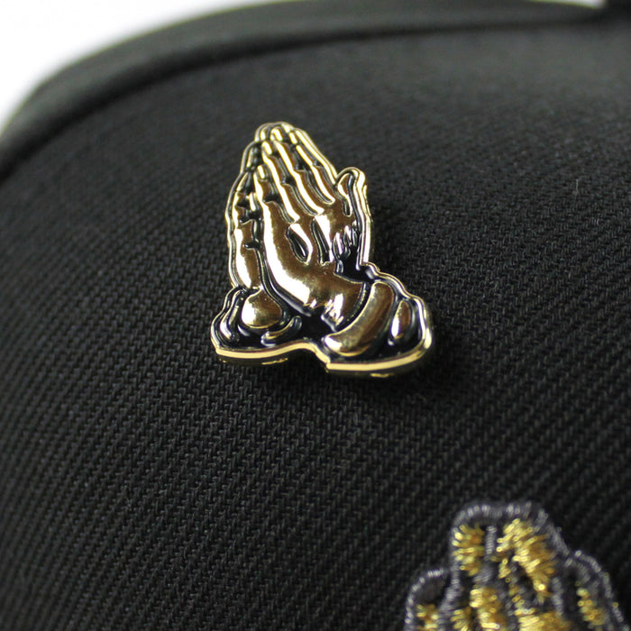 Praying Hands New Era 59Fifty Fitted Hat (Black Gray Under Brim)