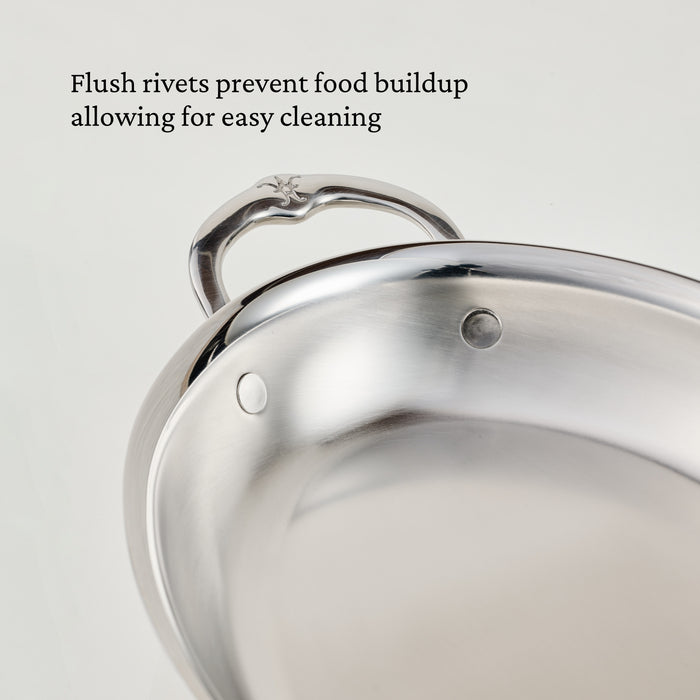 Provisions 2.0qt Oval Medium Clad Stainless Steel Au Gratin