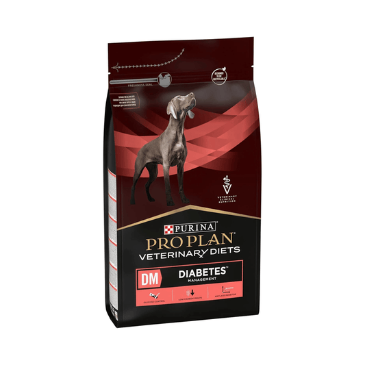Purina Pro Plan Veterinary Diets DM Diabetes Dry Dog Food white background