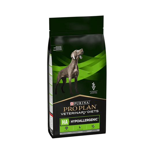 Purina Pro Plan Veterinary Diets Hypoallergenic Dry Dog Food on white background