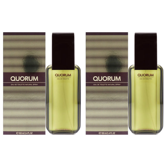 Quorum by Antonio Puig for Men - 3.4 oz EDT Spray - Pack of 2
