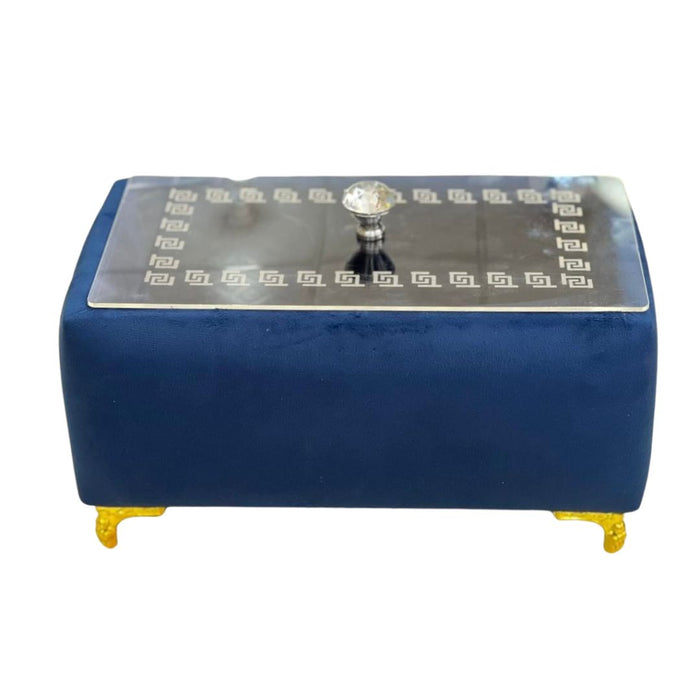 Rectangular Turkish Style Velvet Naan Roti Bread Box Container