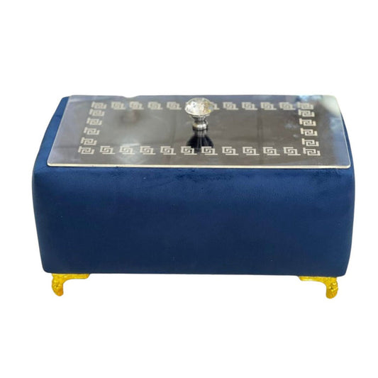 Rectangular Turkish Style Velvet Naan Roti Bread Box Container