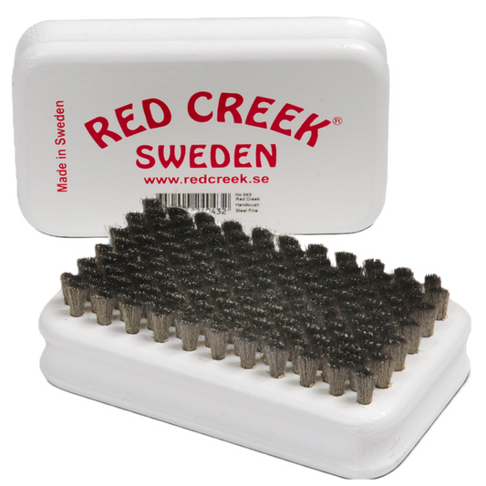 A product picture of the Red Creek Fine Steel Hand Brush