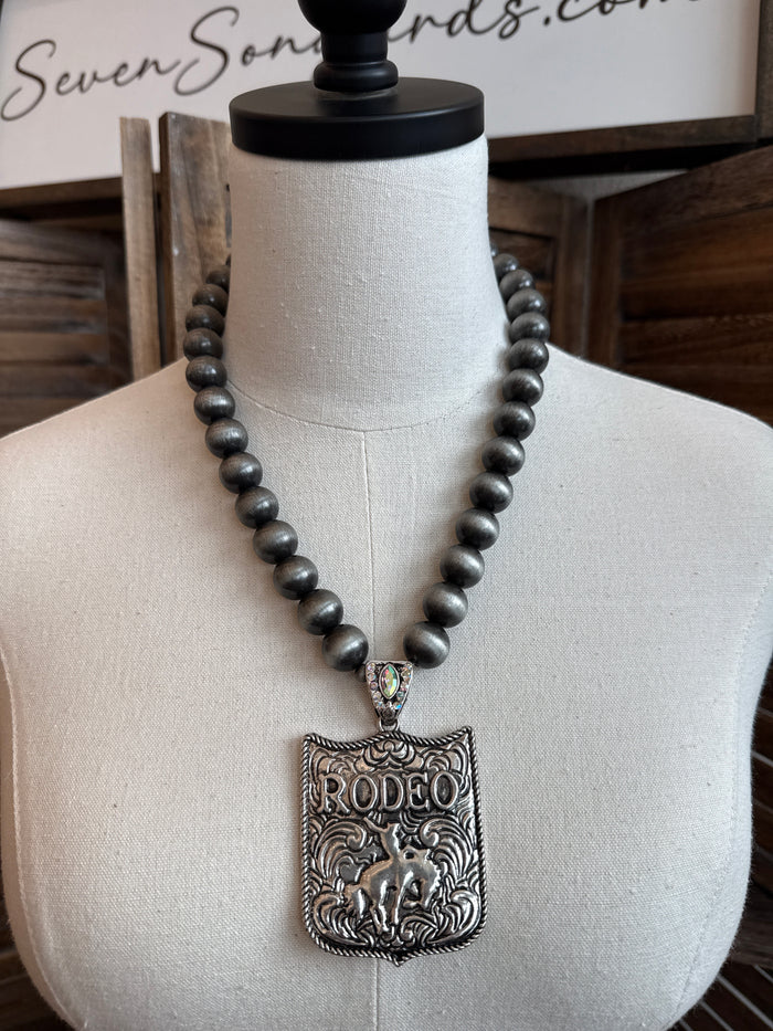 Rodeo Pendant Statement Necklace