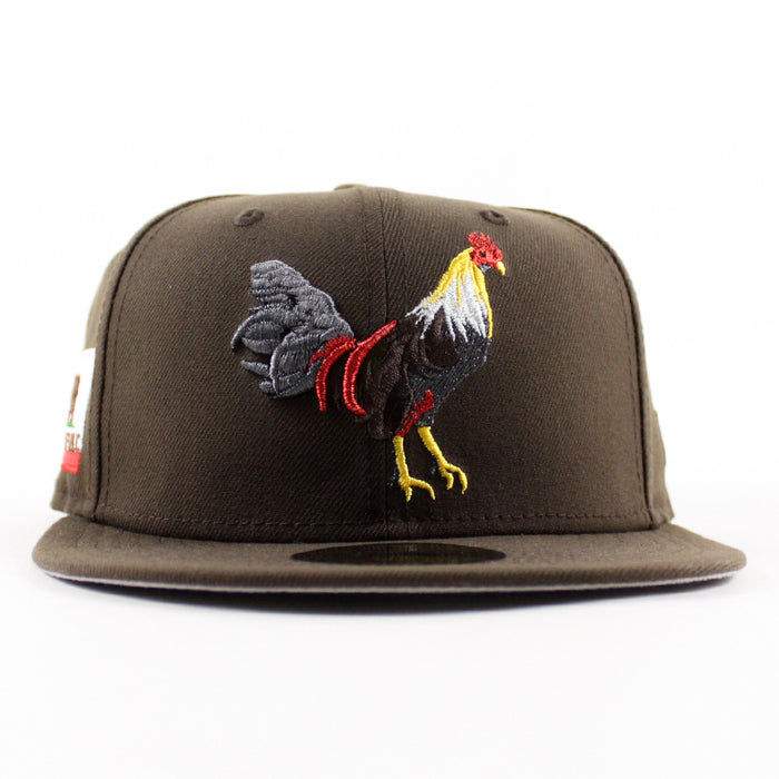 ROOSTER California Republic New Era 59Fifty Fitted Hat (Walnut Gray Under Brim)