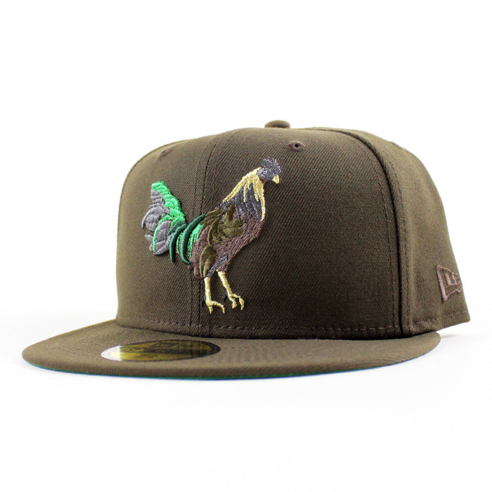 ROOSTER New Era 9Fifty 9Fifty Fitted Hat (Walnut Green Under Brim)