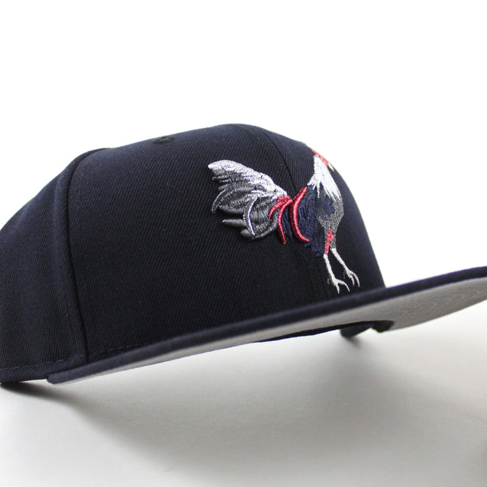 ROOSTER x New York CITY New Era 59Fifty Fitted Hat (Navy Gray Under Brim)