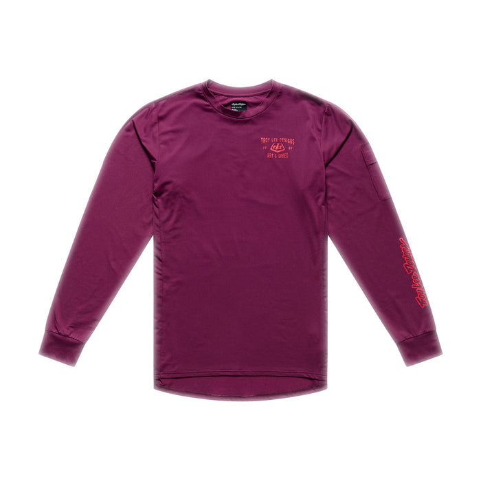 Ruckus Ride LS Tee Lockdown Sangria
