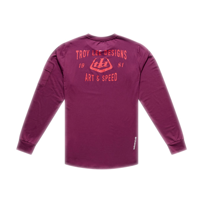 Ruckus Ride LS Tee Lockdown Sangria