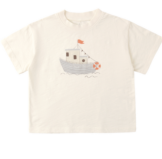 Rylee + Cru Kinsley Relaxed Tee in Tugboat