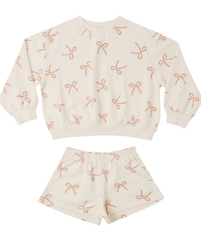 Rylee + Cru Summer Terry Set in Sailor Bows