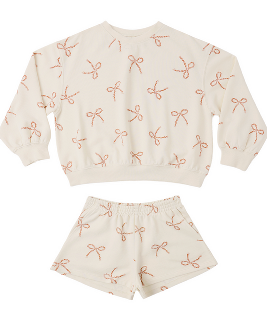 Rylee + Cru Summer Terry Set in Sailor Bows
