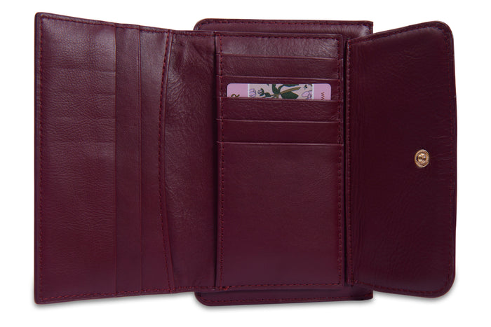 Marion Bifold Leather Wallet - Bascora