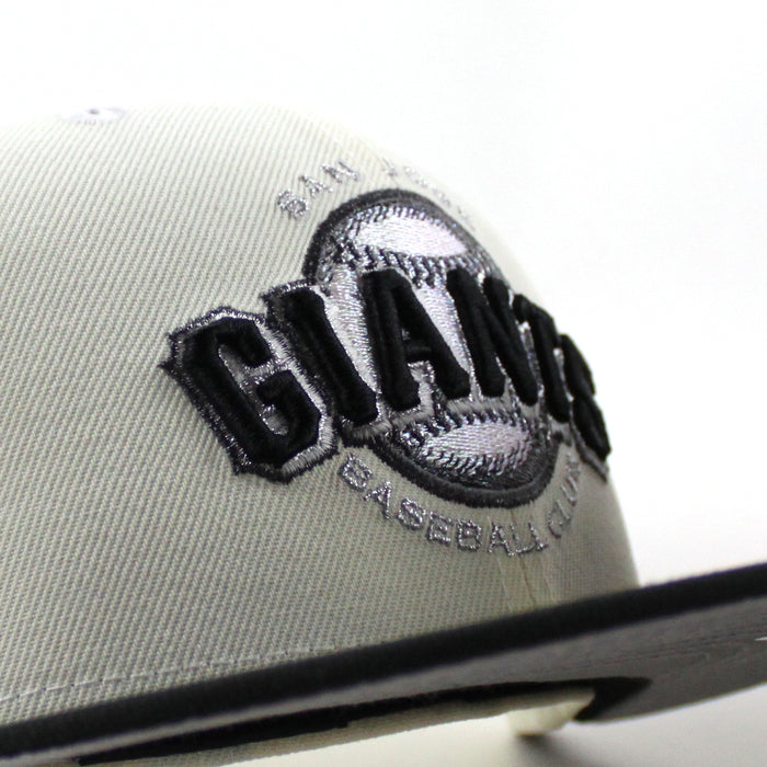 SAN JOSE GIANTS 30th Anniversary New Era 59Fifty Fitted Hat (Chrome White Black Gray Under Brim)