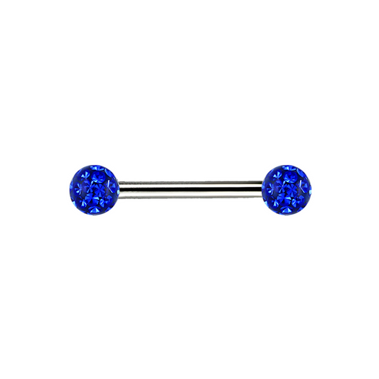 14g Titanium Ferido Jewel Bar Sapphire 12mm / Titanium / Sapphire Barbell