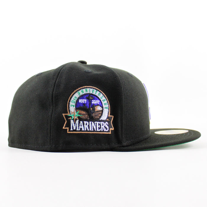 Seattle Mariners 30TH Anniversary New Era 59Fifty Fitted Hat (Black Green Under Brim)