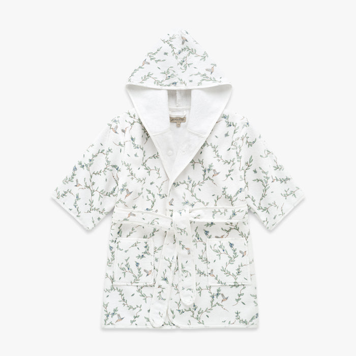 Children's hooded bathrobe in Secret Garden.