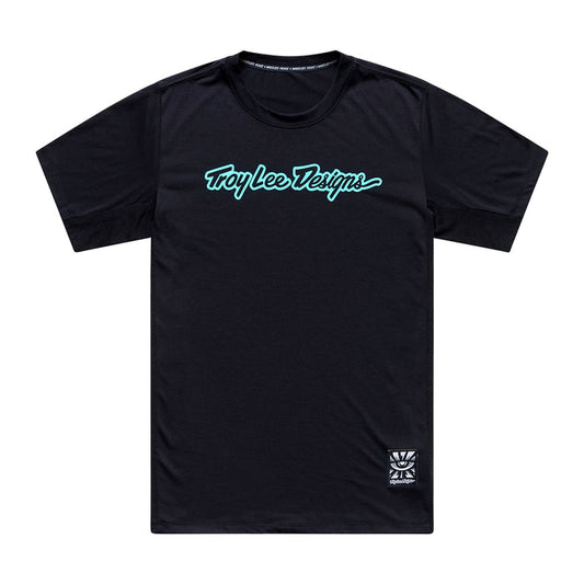 Skyline Ride SS Tee Signature Black / Real Teal