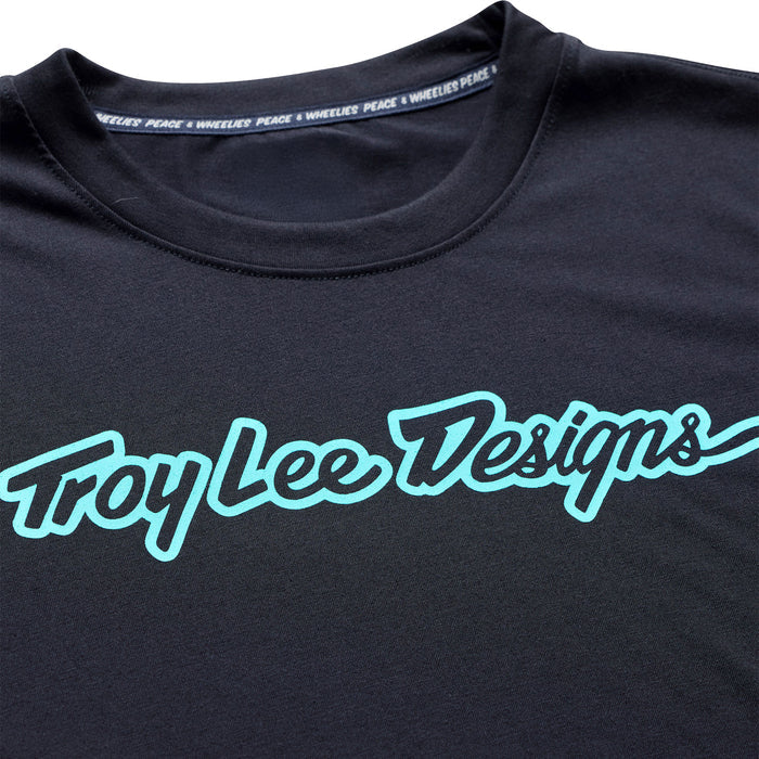 Skyline Ride SS Tee Signature Black / Real Teal