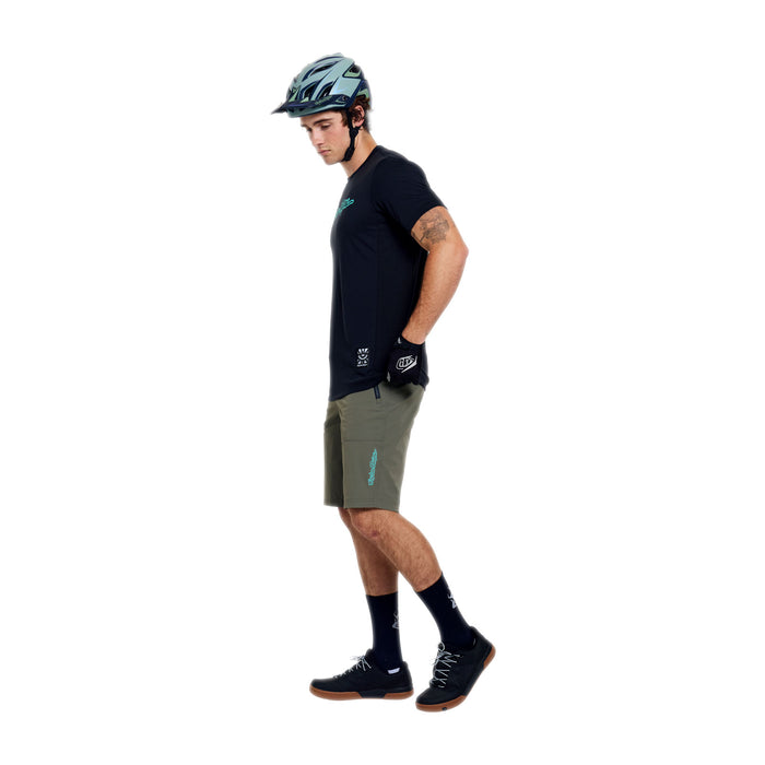 Skyline Ride SS Tee Signature Black / Real Teal
