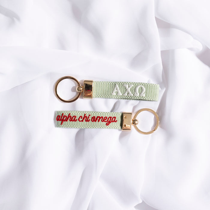 Sorority Embroidered Keychain