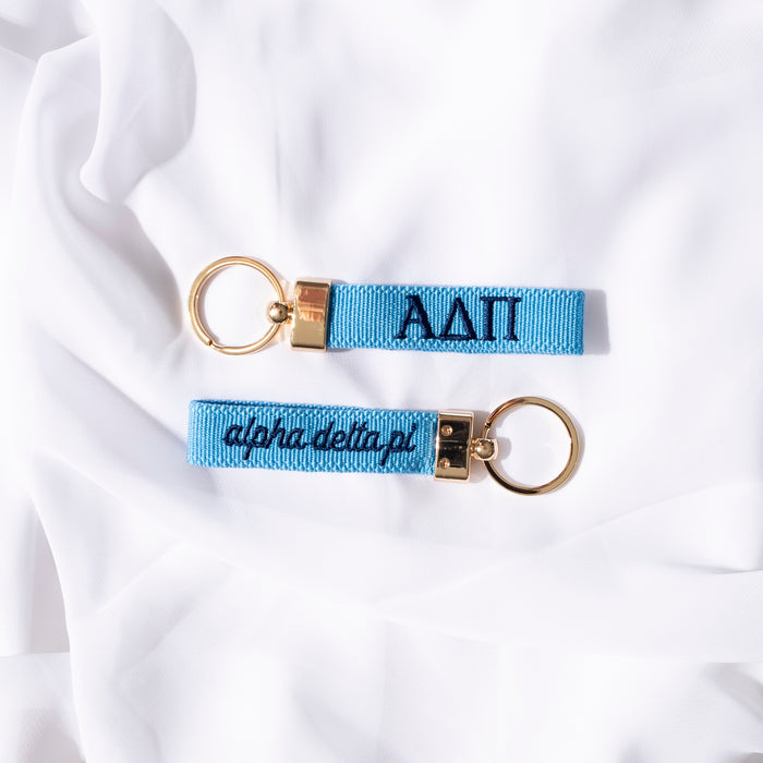Sorority Embroidered Keychain