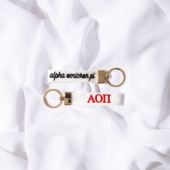 Sorority Embroidered Keychain